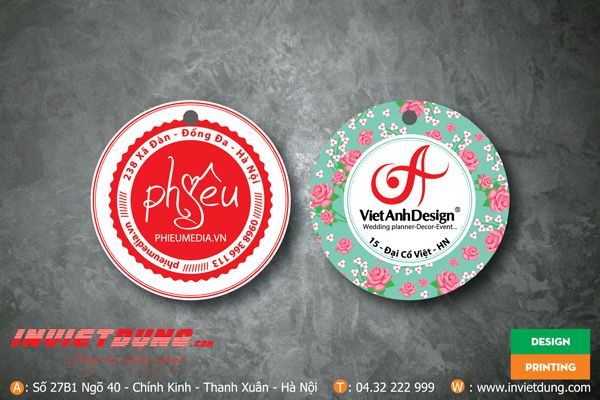 Mẫu mác áo hình tròn